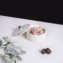 Small Date Bowl From Joud - White