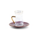 Tea And Arabic Coffee Set 19Pcs From Joud - Purple