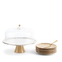 Cake  Serving Set 9Pcs From Joud - Beige