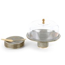 Cake  Serving Set 9Pcs From Majlis - Grey