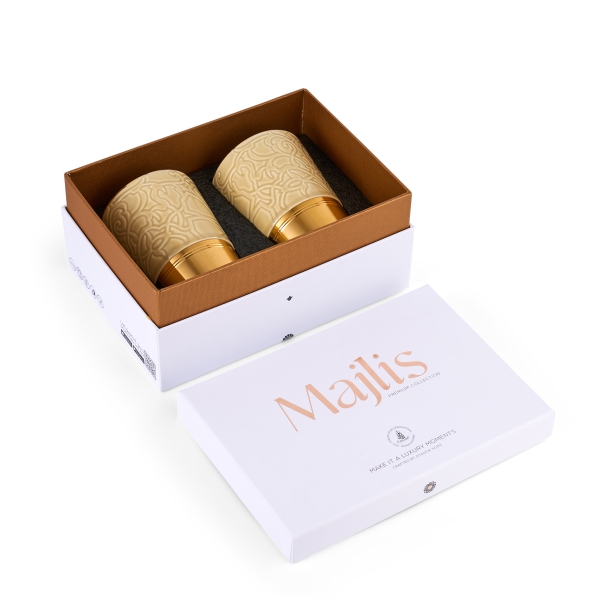 Espresso Set Of Two Cups From Majlis - Beige
