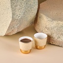 Espresso Set Of Two Cups From Majlis - Beige