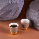 Espresso Set Of Two Cups From Majlis - Brown