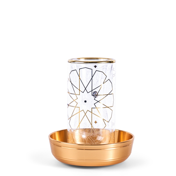 Tea And Arabic Coffee Set 19Pcs From Majlis - Brown