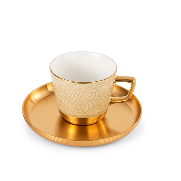 Tea Porcelain Set 12 Pcs From Majlis - Beige