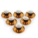 Turkish  Coffee Set 12Pcs From Majlis - Black