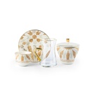 Tea And Arabic Coffee Set 19Pcs From Amal - Beige