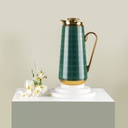 Vacuum Flask For Tea And Coffee From Rattan - Green