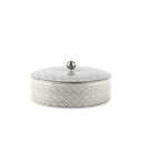 Medium Date Bowl From Rattan - Grey