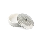 Medium Date Bowl From Rattan - Grey