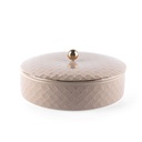 Large Date Bowl From Rattan - Brown