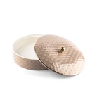Large Date Bowl From Rattan - Brown