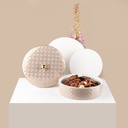 Large Date Bowl From Rattan - Brown