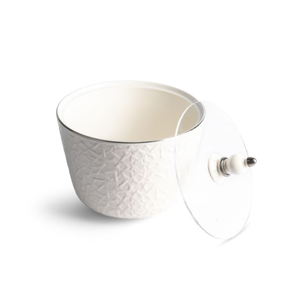  Large Porcelain Vase From Crown - Silver