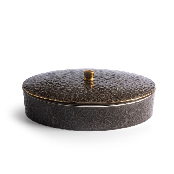  Large Date Bowl From Crown - Black
