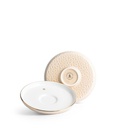 Tea Porcelain Set 12 Pcs From Crown - Beige