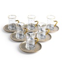 Tea Glass Sets From Crown - Grey