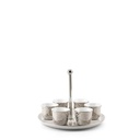 Arabic Coffee Set With Cup Holder From Diwan -  Pearl