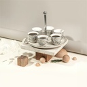 Arabic Coffee Set With Cup Holder From Diwan -  Pearl