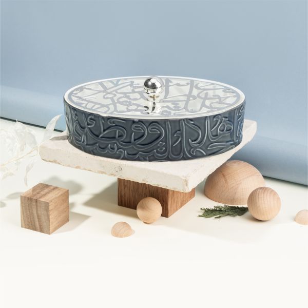 Medium Date Bowl Form Diwan -  Blue