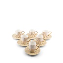 Porcelain Tea Cups 12 pcs From Diwan -  Ivory