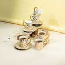 Porcelain Tea Cups 12 pcs From Diwan -  Ivory