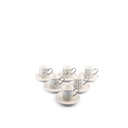 Turkish Coffee Set 12 pcs From Diwan -  Pearl