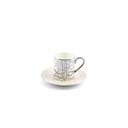 Turkish Coffee Set 12 pcs From Diwan -  Pearl