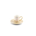 Turkish Coffee Set 12 pcs From Diwan -  Ivory