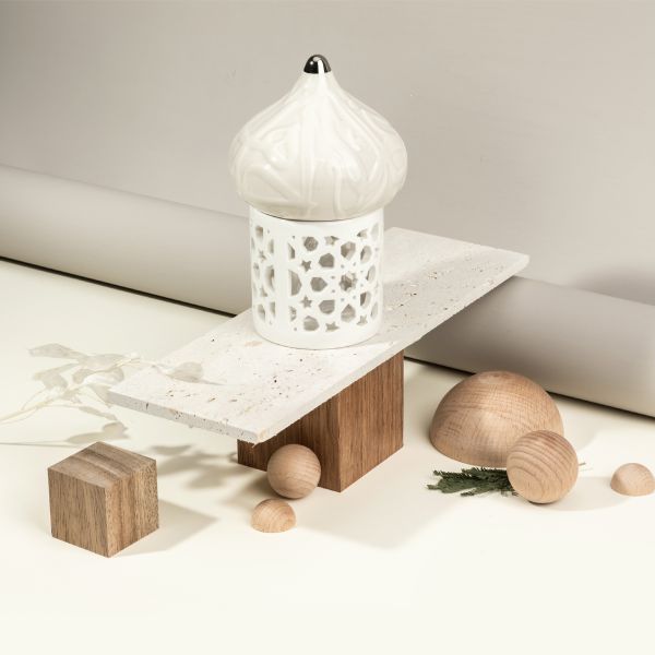 Small Electronic Candle From Diwan -  Pearl