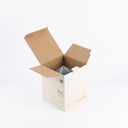Medium Electronic Candle From Jiwar -  Blue + Silver