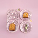 6pcs plate 7.5&quot;- Purple   