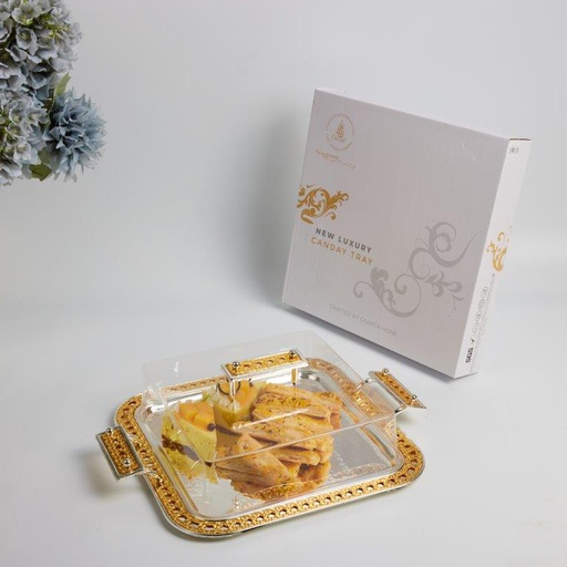 [HJ1004] Serving Tray with Acrylic Cover