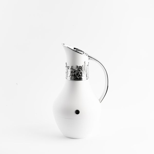 [KP1066] Vacuum Flask For Tea And Coffee From Ather - White + silver