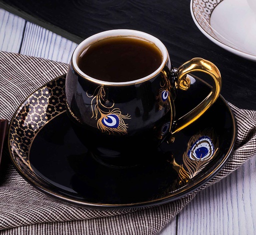 [ET1009] Black - Turkish Coffee Sets From Lale Ask