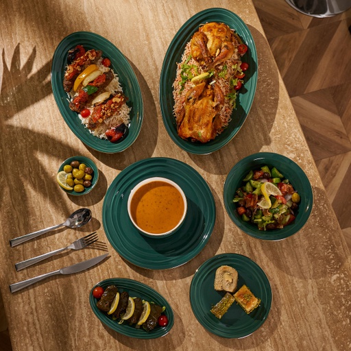 [ET1396] Green - Dinner Set of 36 Pcs From Harmony