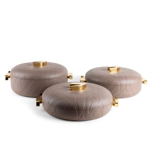 [JG1148] Food Warmer 3 Different Size - Brown