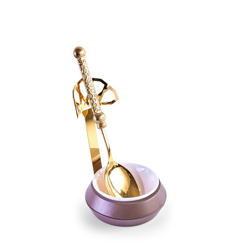 [JG1196] Serving Spoon With Stand From Majlis - Brown